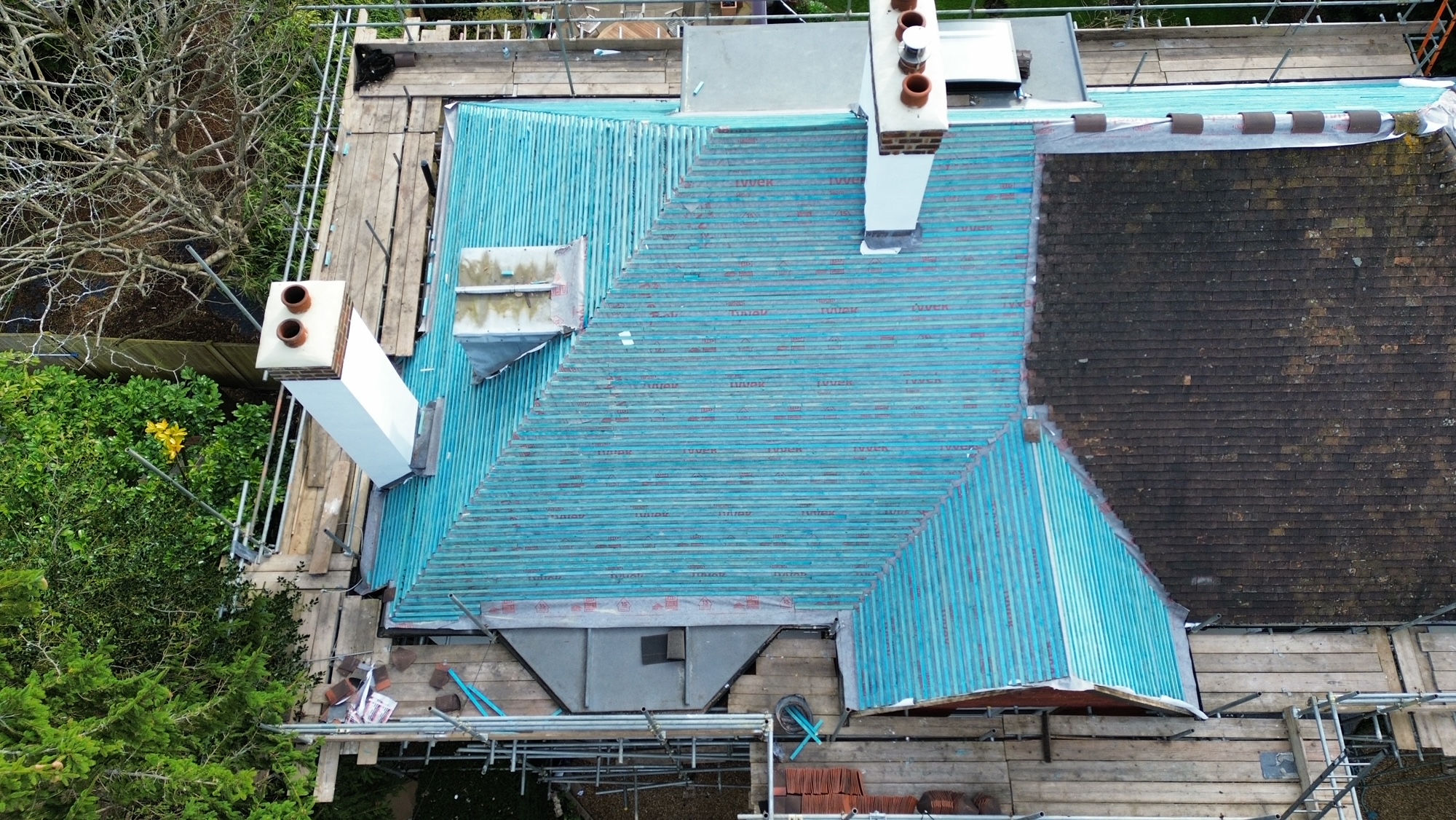 plain tile roof